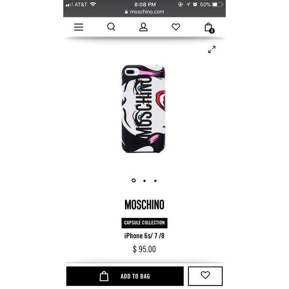 💞SOLD💞Auth Moschino Eyes Logo Print iPhone 7/8 - Picture 8 of 8